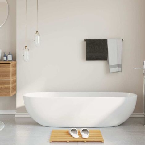 Tapis de bain bambou 54x36 cm vidaXL