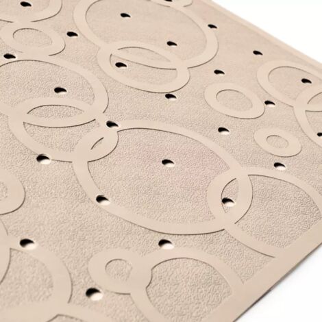 Tapis de bain beige 36x57cm