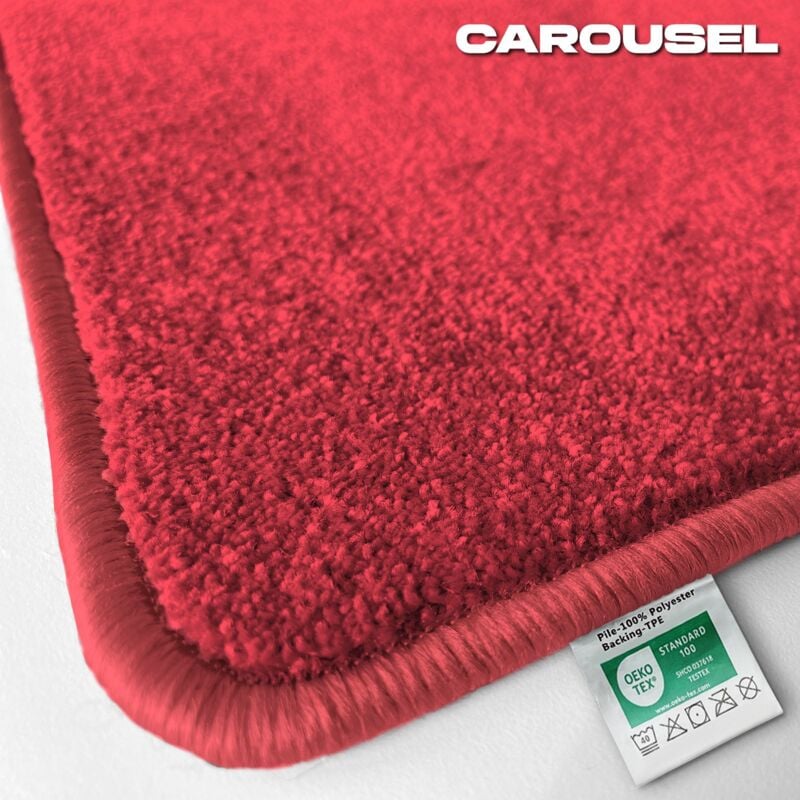 Tapis de bain Carousel Rouge Largeur 67 x 300 cm