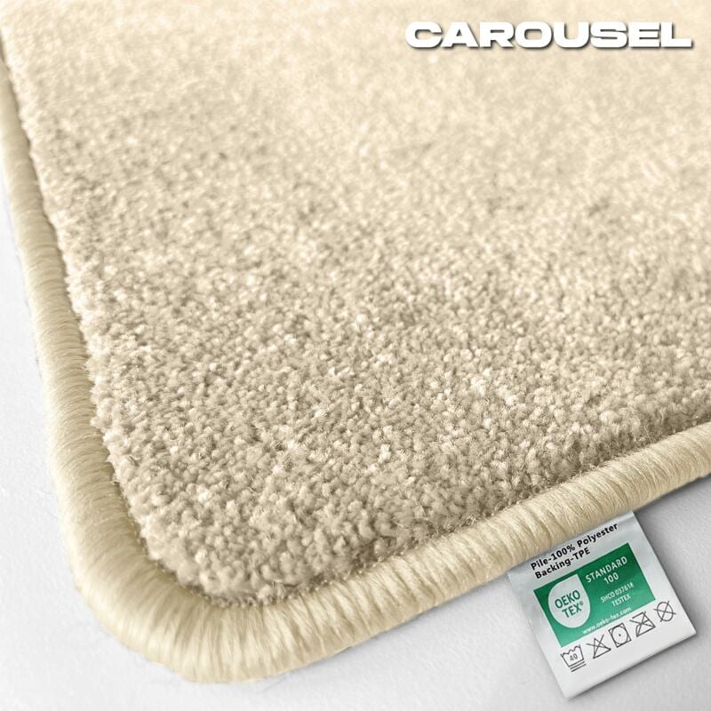 Tapis de bain Carousel Crème Largeur 80 x 200 cm