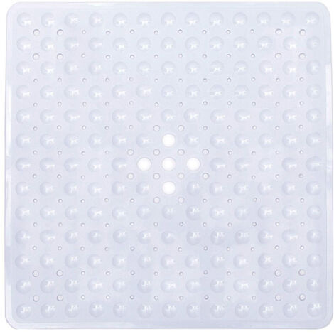 Tapis de bain carré antidérapant avec ventouse, tapis de douche antidérapant, P