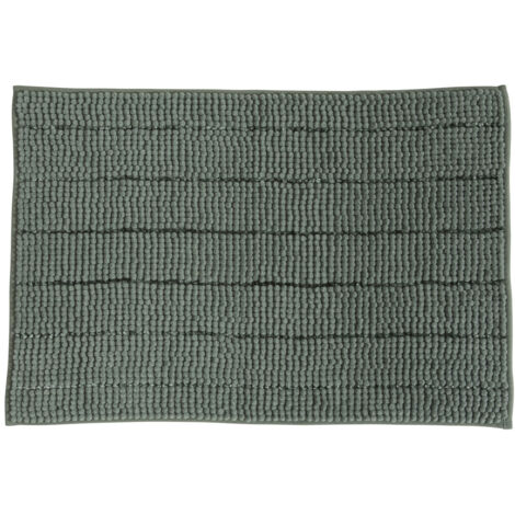 Tapis de bain chenille 50x70 uni sauge 50x70cm