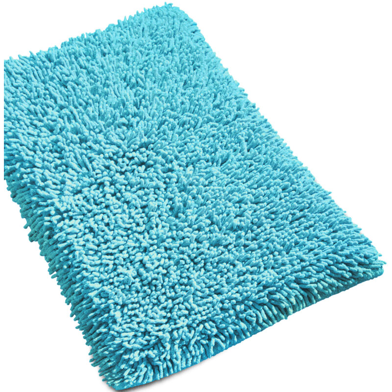 Linnea Tapis de Bain 50x80 cm Chenille Turquoise 1800 g/m2
