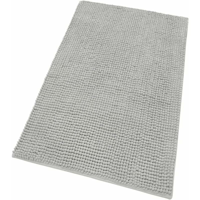 Tapis de Bain Confortable Doux Anti-dérapant Chambre à Coucher Gris Clair - 65x130 cm