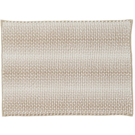 Tapis de bain déco effet maille 50x80cm