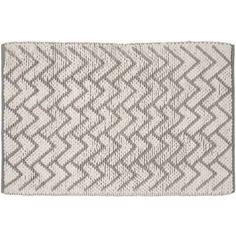 Tapis de bain déco en polycoton 60x120cm