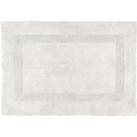 Tapis de bain écru en coton 50 x 80 cm