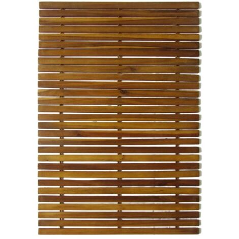 Tapis de bain en acacia 3 pcs CFW75813