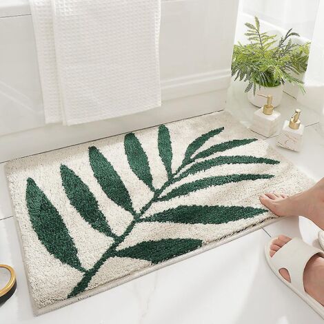 tapis De Bain En Bambou Antidrapant, Absorbant Et Doux - 45x65 Cm, Tapis De Bain Respectueux De La Peau, Usage Domestique Minimaliste Moderne