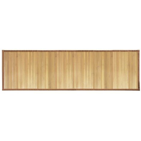Tapis de bain en bambou brun clair 53 x 152 cm - IDesign - Interdesign - Bois clair