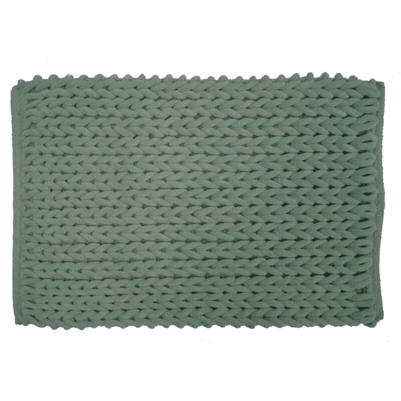 Tapis de Bain en Chenille "Ariel" 50x80cm Vert Cèdre