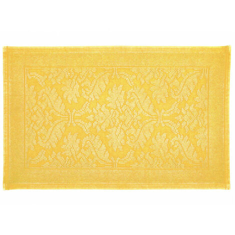 Tapis de bain en coton 50x80 cm FIRENZE safran, par Vent du sud