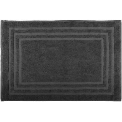 Tapis de bain en coton bio Gris anthracite 45x70 cm