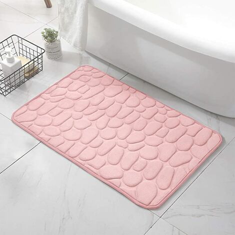 Tapis de bain en mousse à mémoire de forme Tapis de bain antidérapant Tapis de bain absorbant de haute qualité Lavable en machine