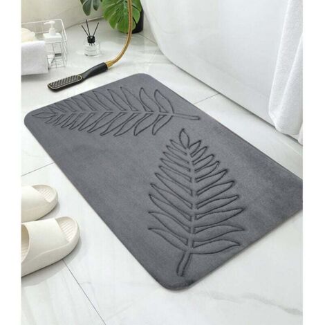 Tapis de Bain en Mousse à Mémoire de Forme,40 x 60 cm Tapis de Bain Antiderapant,Tapis Salle de Bain Épaissi Tapis Sortie de Douche Absorbant