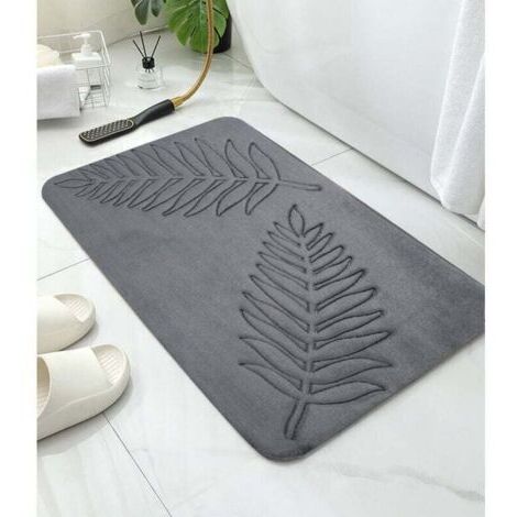 Tapis de Bain en Mousse à Mémoire de Forme,40 x 60 cm Tapis de Bain Antiderapant,Tapis Salle de Bain Épaissi Tapis Sortie de Douche Absorbant