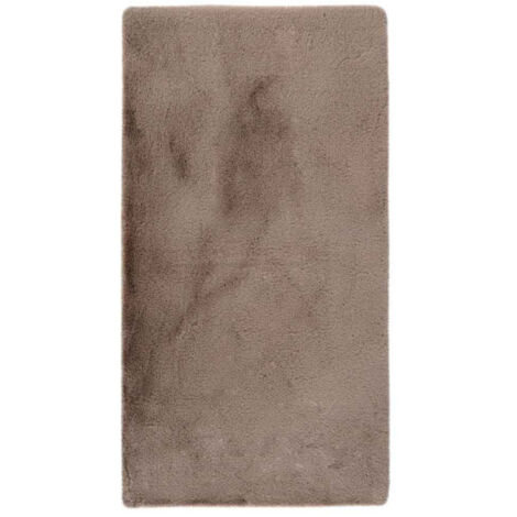 Tapis de Bain Fait à la Main "Rabbit" Beige Foncé 65 x 100 cm