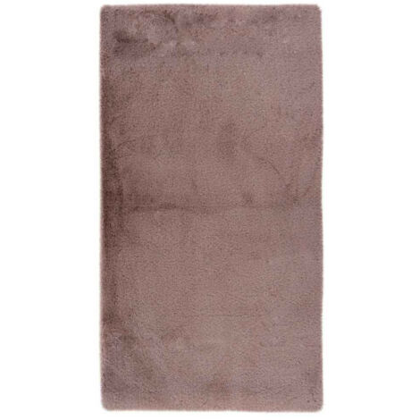 Tapis de Bain Fait à la Main "Rabbit" Rose 70 x 130 cm