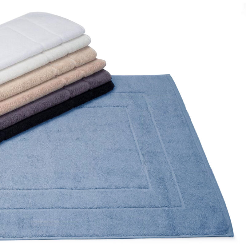 Linnea Tapis de Bain 60x100 cm Flair Bleu Moyen 1500 g/m2