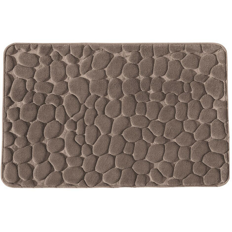 Tapis de bain galet à mémoire de forme 60x100cm