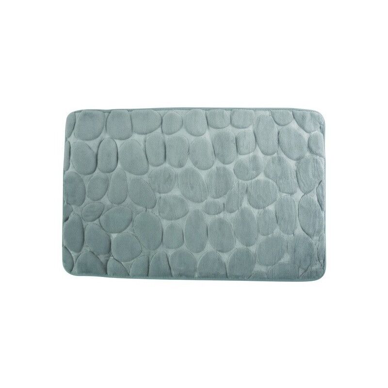 MSV - Tapis de bain Microfibre pebble 50x80cm Gris - Gris
