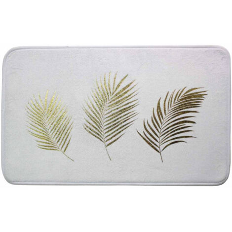Tapis de Bain Imprimé "Orbella" 45x75cm Blanc