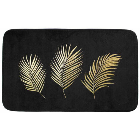 Tapis de Bain Imprimé "Orbella" 45x75cm Noir