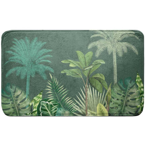 Tapis de Bain Imprimé "Vagabonde" 45x75cm Kaki