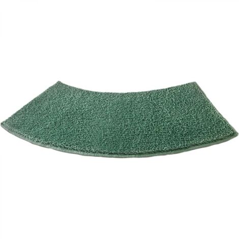 Tapis de bain incurvé, tapis de douche, tapis de toilette épais, tapis de bain écologique, tapis de salle de bain antidérapant, vert