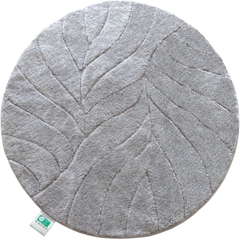 Tapis de bain Maris Tapis de bain rond Argent 120 cm de diamètre