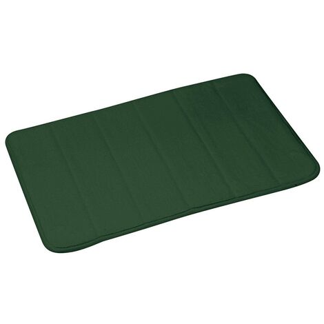 Tapis de bain memoire de forme kaki 40 x 60 cm