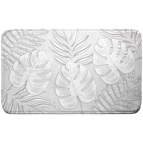Tapis de Bain Microfibre "Amber" 45x75cm Gris