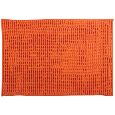 Tapis de bain Microfibre CHENILLE 60x90cm Orange MSV