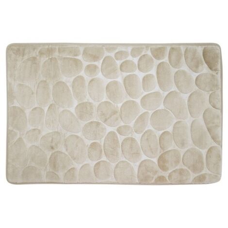 Tapis de bain Microfibre PEBBLE 40x60cm Beige MSV