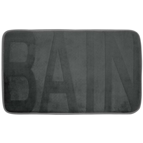 Tapis de Bain Microfibre "Relief" 45x75cm Anthracite