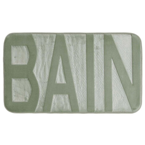 Tapis de Bain Microfibre "Relief" 45x75cm Sauge