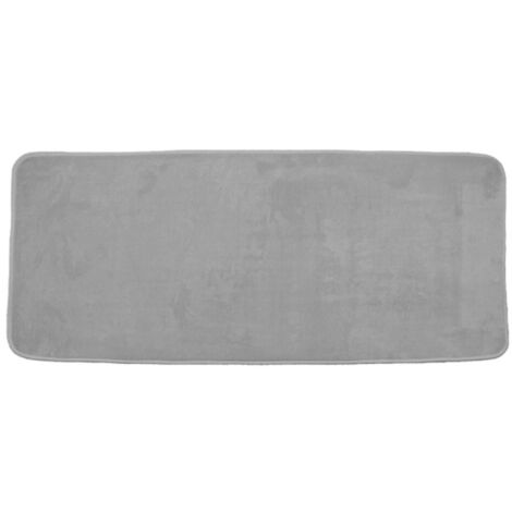 Tapis de Bain Microfibre Vitamine 50x120cm Gris Clair