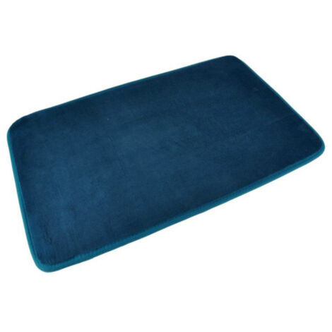 Tapis de Bain Microfibre Vitamine II 45x75cm Bleu Canard