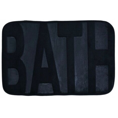 Tapis de bain motif 60x40 cm noir