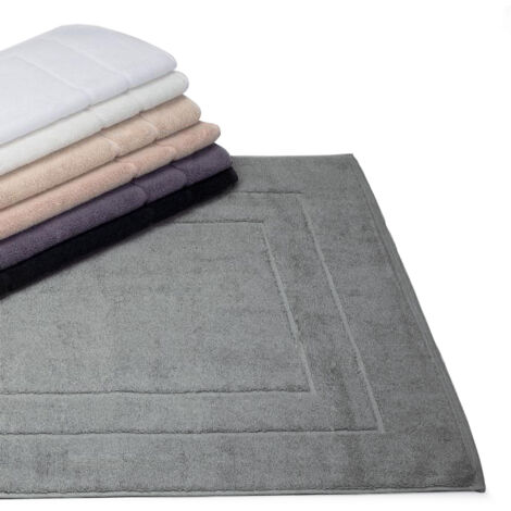 Tapis de bain rectangulaire 60x100 cm – 100% coton cardé – Grammage 1500 g/m2 – Éponge double face – Lavable en machine à 60°C – Linnea
