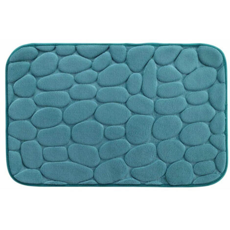 Tapis de Bain "Ricochet" 50x80cm Bleu Émeraude