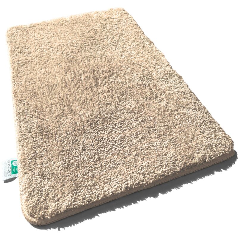 Tapis de bain Sly Uni Polyester Beige crème 95 cm diamètre