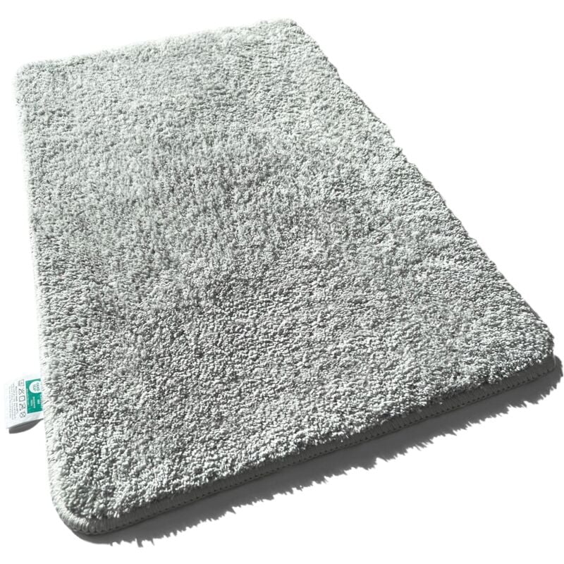 Tapis de bain Sky Uni Polyester Gris argenté 80 x 150 cm