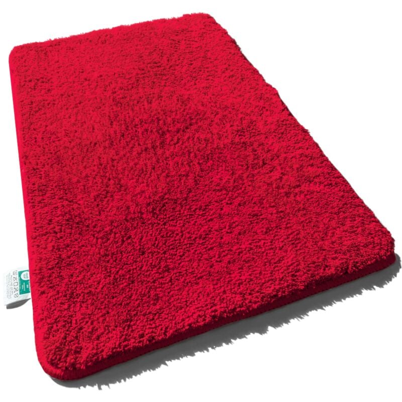 Tapis de bain Sky Uni Baie Rouge 80 x 150 cm