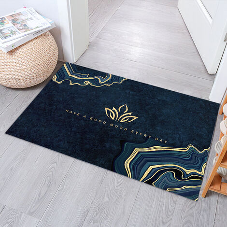 Tapis de Bain, Tapis Salle de Bain Antidérapant, Tapis de Douche Absorbant Lavable Tapis de Bain Diatomite pour la Baignoire, la Cuisine, Salon et la Salle de Bain 60x40cm (Style 20)
