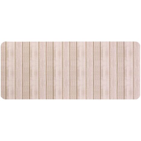 Tapis de bain ultra absorbant effet bois