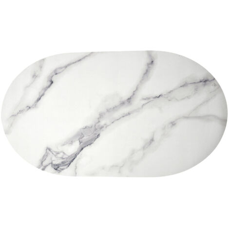 Tapis de bain ultra absorbant EPURE 60x110 cm marbre blanc