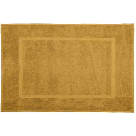 Tapis de Bain uni 45x70 cm - Confort & Absorption - 45x70cm - Moutarde