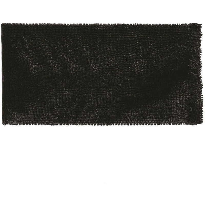 Tapis de bain déco fil doré en polyester 60x120cm