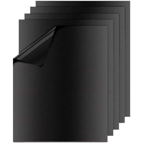 Tapis de Barbecue - USTENSILE BARBECUE PLANCHA - Set de 5 Papier Cuisson Mats - Anti-adhérent et Réutilisable